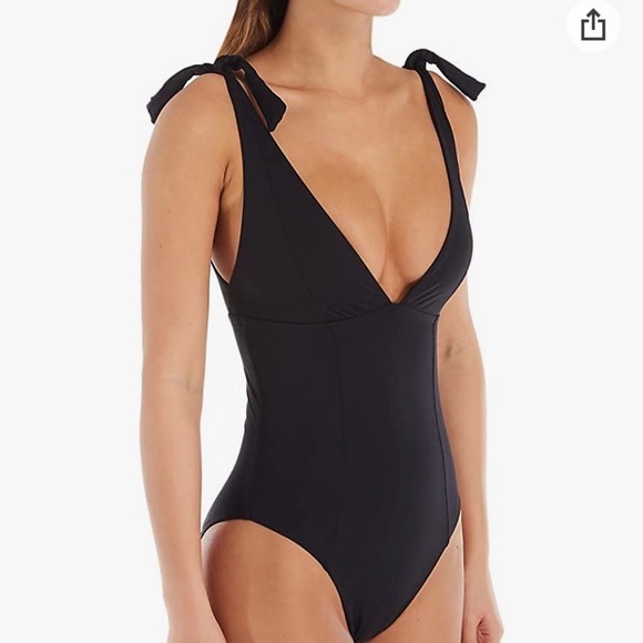 NWT L*Space Black Isabelle One-Piece Swimsuit - Sz 10 - Picture 1 of 8